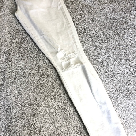 JOE’S JEANS WHITE DISTRESSED DENIM SIZE 25 - Picture 7 of 8